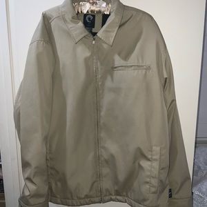 Vintage WRV Jacket Mens Large Brown Full Zip Casual Blend Windbreaker